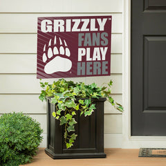 University of Montana Coroplast Yard Sign "Fans Play Here" - Collegiate Home