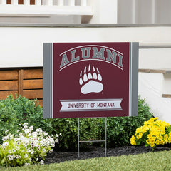 University of Montana Coroplast Yard Sign Alumni - Collegiate Home