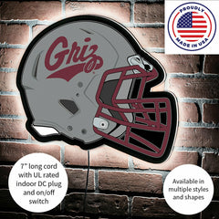 LED Wall Decor, Helmet, University of Montana - Collegiate Home