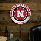 University of Nebraska, Metal Lite, Round - Collegiate