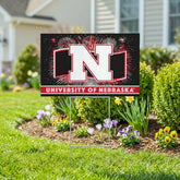 University of Nebraska Yard Sign, Patriotic - Collegiate Home
