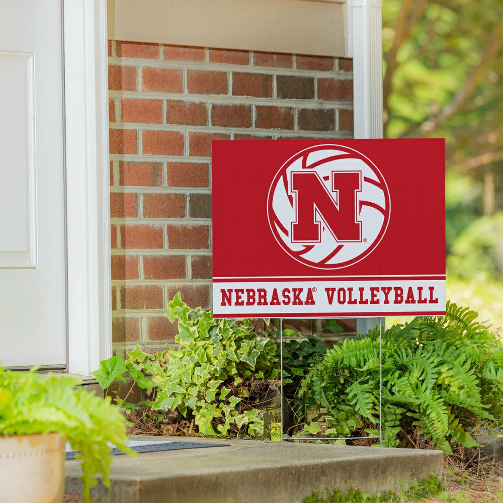 University of Nebraska Yard Sign, Volleyball - Collegiate Home