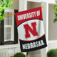 University of Nebraska Suede Flag, House - Collegiate Home