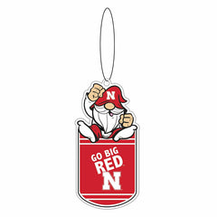 University of Nebraska Gift Tag Ornament, Gnome Fan - Collegiate Home