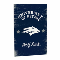 University of Nevada Wood Wall Sign, 16x24 - Collegiate Home