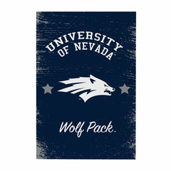 University of Nevada Wood Wall Sign, 16x24 - Collegiate Home