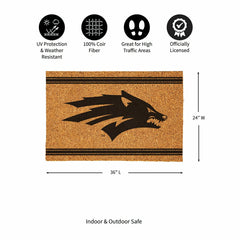 University of Nevada Large One Color Coir Mat, 36"x24" - Collegiate
