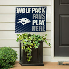 University of Nevada Coroplast Yard Sign "Fans Play Here" - Collegiate Home