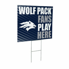 University of Nevada Coroplast Yard Sign "Fans Play Here" - Collegiate Home