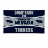 28" x 16" PVC Trapper Mat, Come Back with Tickets, University of Nevad - Collegiate