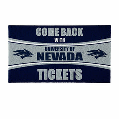 28" x 16" PVC Trapper Mat, Come Back with Tickets, University of Nevad - Collegiate