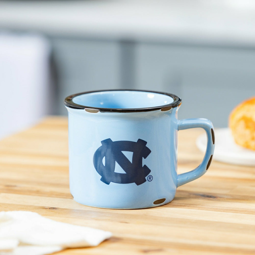 University of North Carolina Ceramic Camp Cup with Enamel Finish, 14oz - Collegiate Home