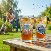 University of North Carolina 16oz Glass pint, Set of 2 - Collegiate Home