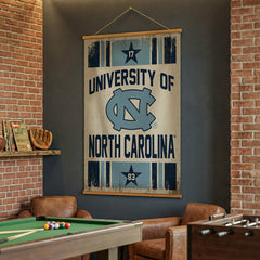 University of North Carolina, Canvas Wall Tapestry, Large, 54x36 - Collegiate Home
