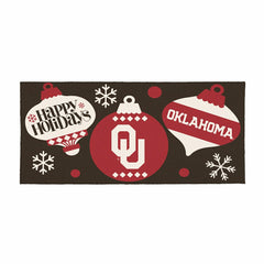 University of Oklahoma Holiday Flocked Coir Sassafras Switch Mat, 22"x - Collegiate