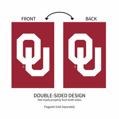University of Oklahoma Applique House Flag - Collegiate Home