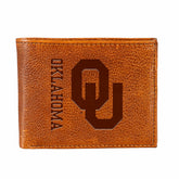 University of Oklahoma, Embossed 100% Genuine Tumbled Leather Passcase - Collegiate Home