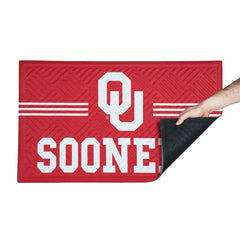 Embossed Mat, Cross Hatch, University of Oklahoma - Collegiate