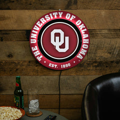 University of Oklahoma, Metal Lite, Round - Collegiate