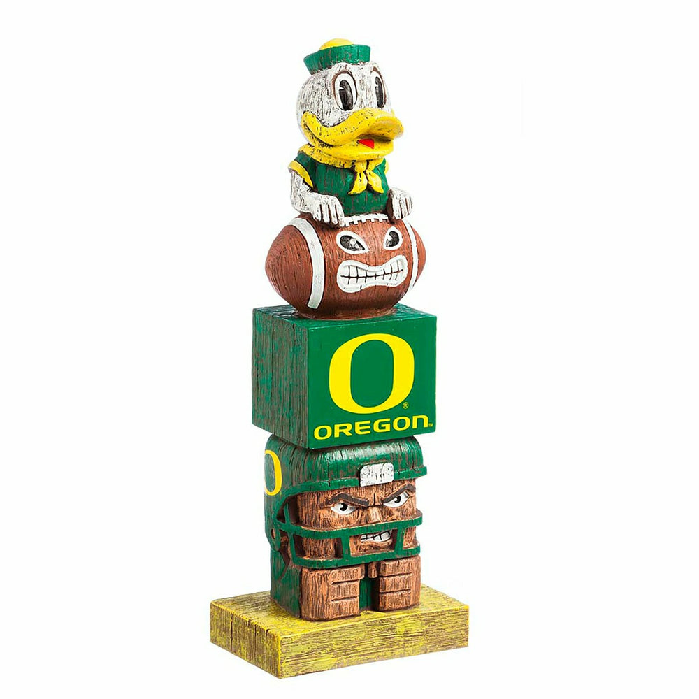 Oregon Ducks Tiki Team Totem Garden Statue - Collegiate Home