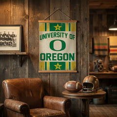 University of Oregon, Canvas Wall Tapestry, Medium, 36x24 - Collegiate Home
