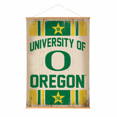University of Oregon, Canvas Wall Tapestry, Large, 54x36 - Collegiate Home