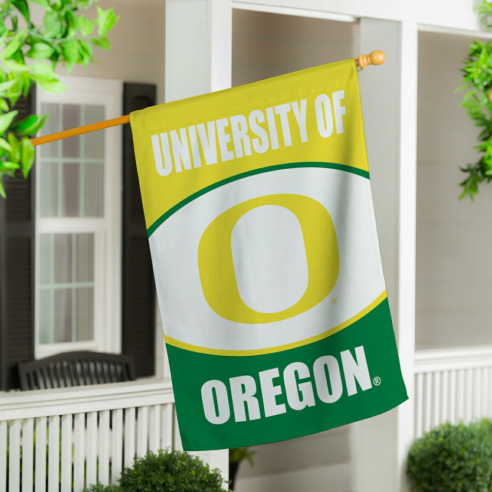 University of Oregon Suede House Flag - Collegiate Home