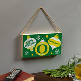 University of Oregon Holiday Wood Wall Sign, 6x11 - Collegiate Home