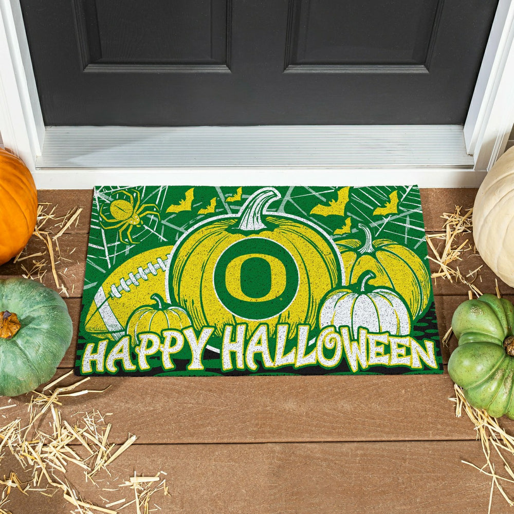 University of Oregon Halloween PVC Mat, 28"x16" - Collegiate