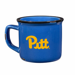 University of Pittsburgh Ceramic Camp Cup with Enamel Finish, 14oz - Collegiate Home