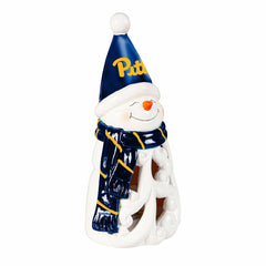 University of Pittsburgh Snowman LED Statuary, 8" - Collegiate Home