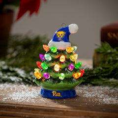 4" Mini LED Tabletop Christmas Tree, Set of 2, University of Pittsburg - Collegiate Home