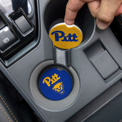 University of Pittsburgh Car Coaster Set, 2pc - Collegiate Home