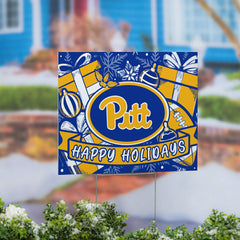 University of Pittsburgh Yard Sign, Holiday - Collegiate Home