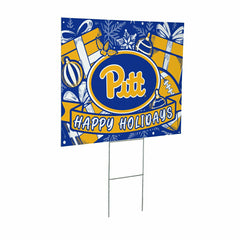 University of Pittsburgh Yard Sign, Holiday - Collegiate Home