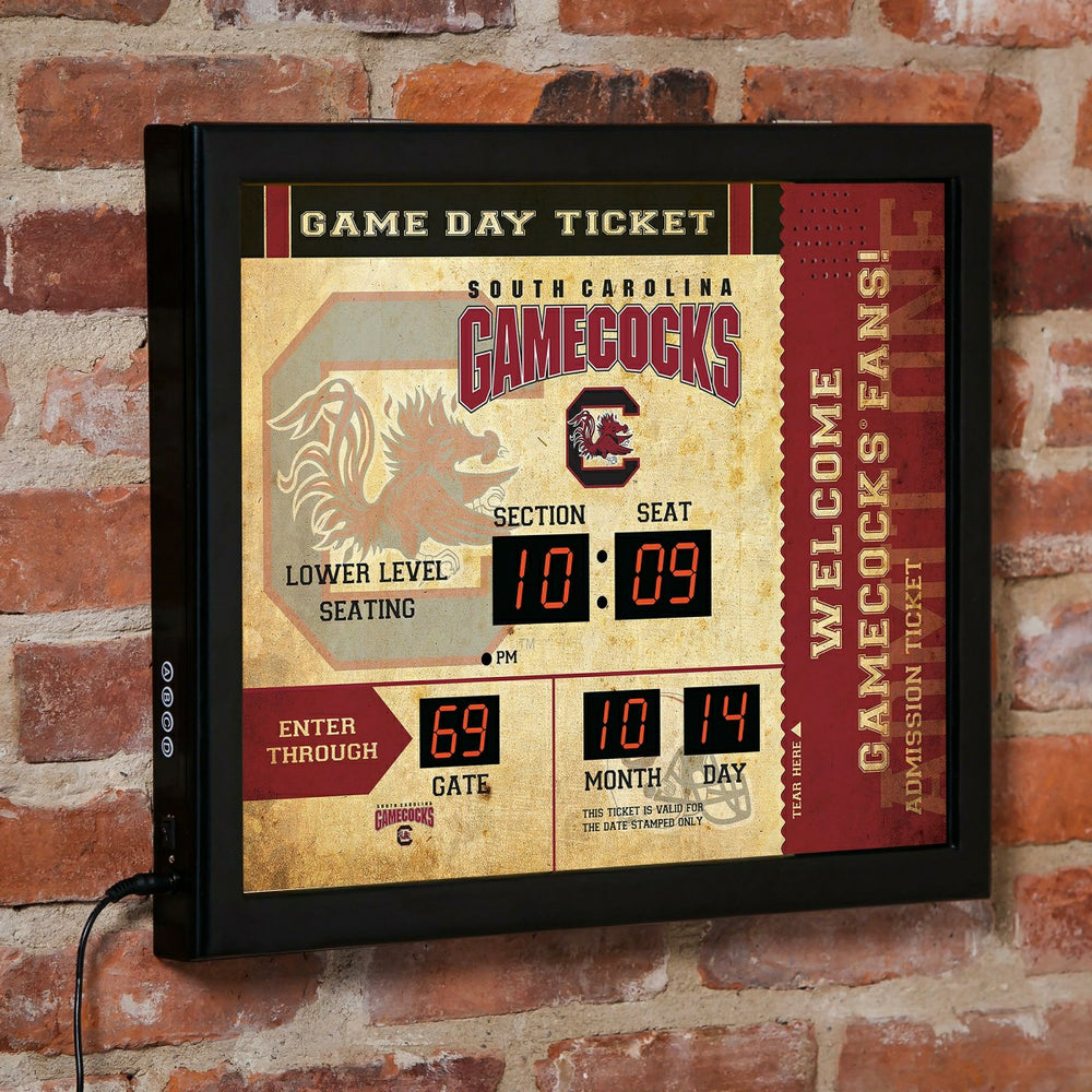 Scoreboard Wall Clock, South Carolina - Collegiate Home