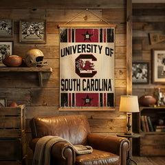 University of South Carolina, Canvas Wall Tapestry, Medium, 36x24 - Collegiate Home