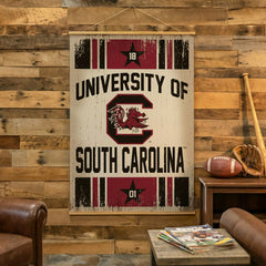 University of South Carolina, Canvas Wall Tapestry, Large, 54x36 - Collegiate Home