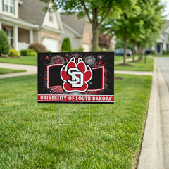 University of South Dakota Yard Sign, Patriotic - Collegiate Home