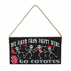 University of South Dakota Halloween Wood Wall Sign, 6x11 - Collegiate Home