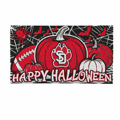 University of South Dakota Halloween PVC Mat, 28"x16" - Collegiate