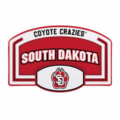 University of South Dakota USA Embossed Steel Wall Sign, 11" x 17" - Collegiate Home