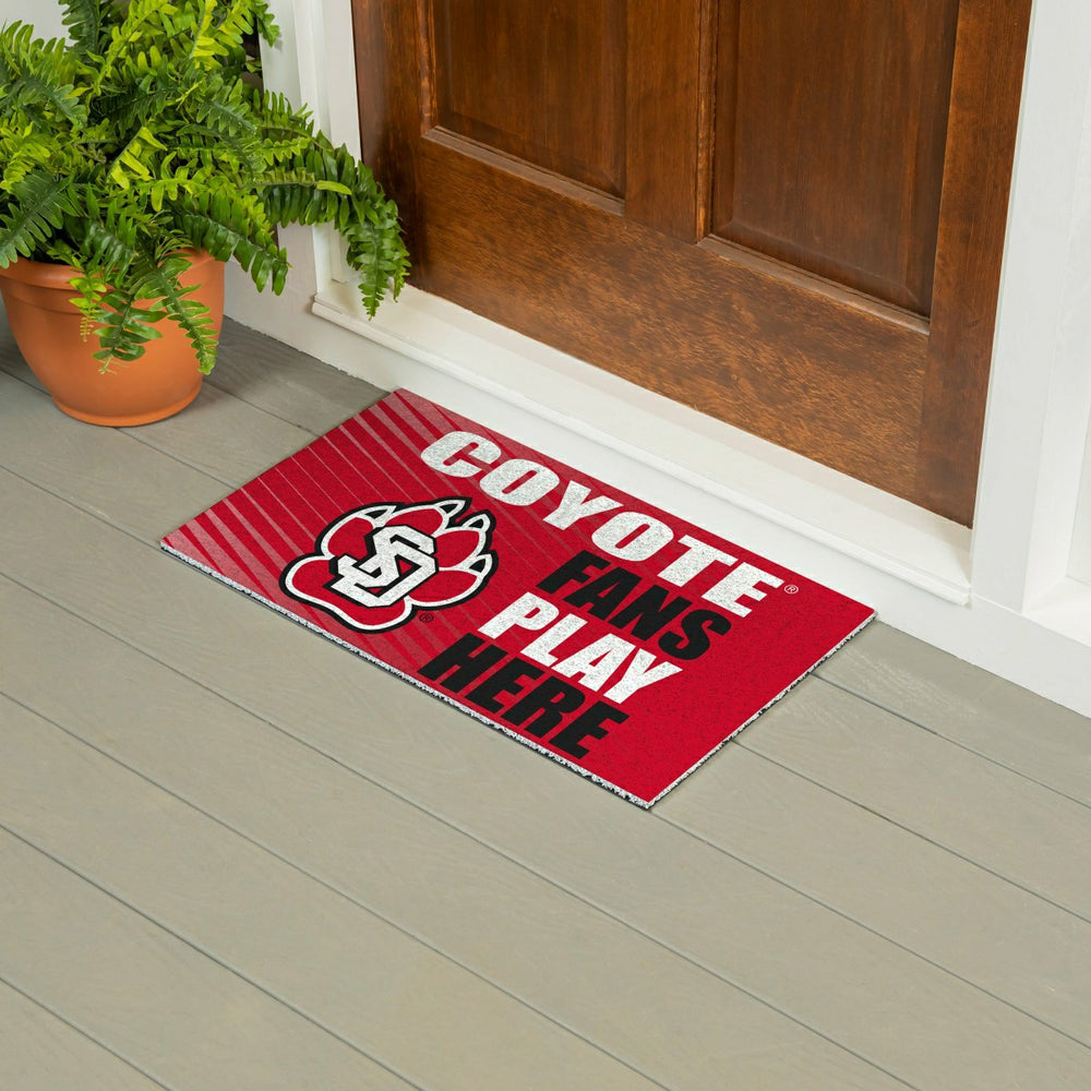 University of South Dakota Fan Mat, 28"x16" - Collegiate