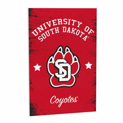 University of South Dakota Wood Wall Sign, 16x24 - Collegiate Home