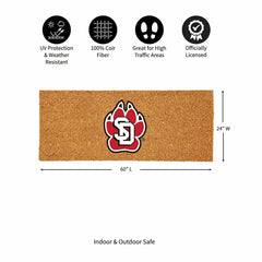 University of South Dakota Extra Large Full Color Coir Mat, 60"x24" - Collegiate