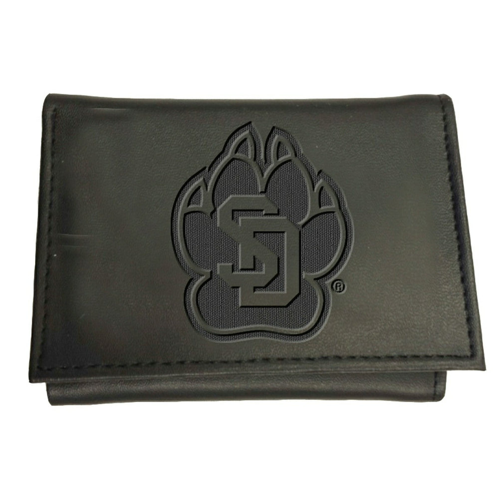 University of South Dakota, Tri-Fold Wallet, Black - Collegiate Home