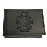 University of South Dakota, Tri-Fold Wallet, Black - Collegiate Home