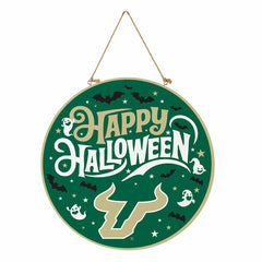 University of South Florida Halloween Round Door Décor with Hanging Ro - Collegiate Home