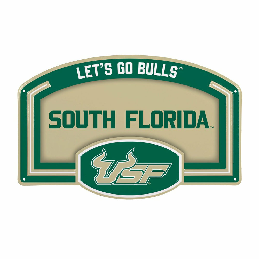 University of South Florida USA Embossed Steel Wall Sign, 11" x 17" - Collegiate Home