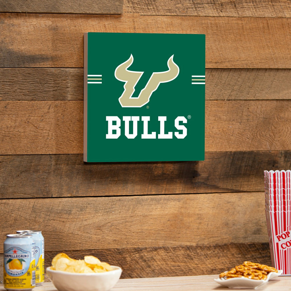 University of South Florida Wood Wall Sign, 12x12 - Collegiate Home
